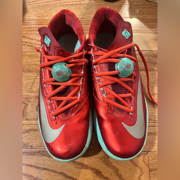 Men’s Nike KD 6 Christmas edition sneakers - size 8 - Picture 2 of 5